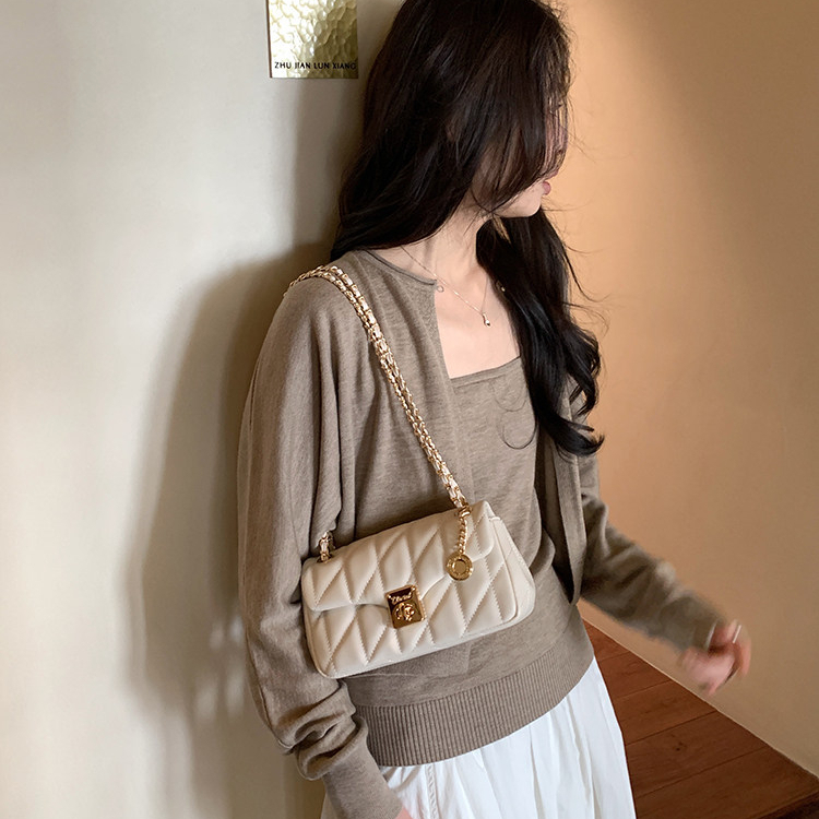 小方包包女士2026新款鏈條包菱格單肩斜挎包