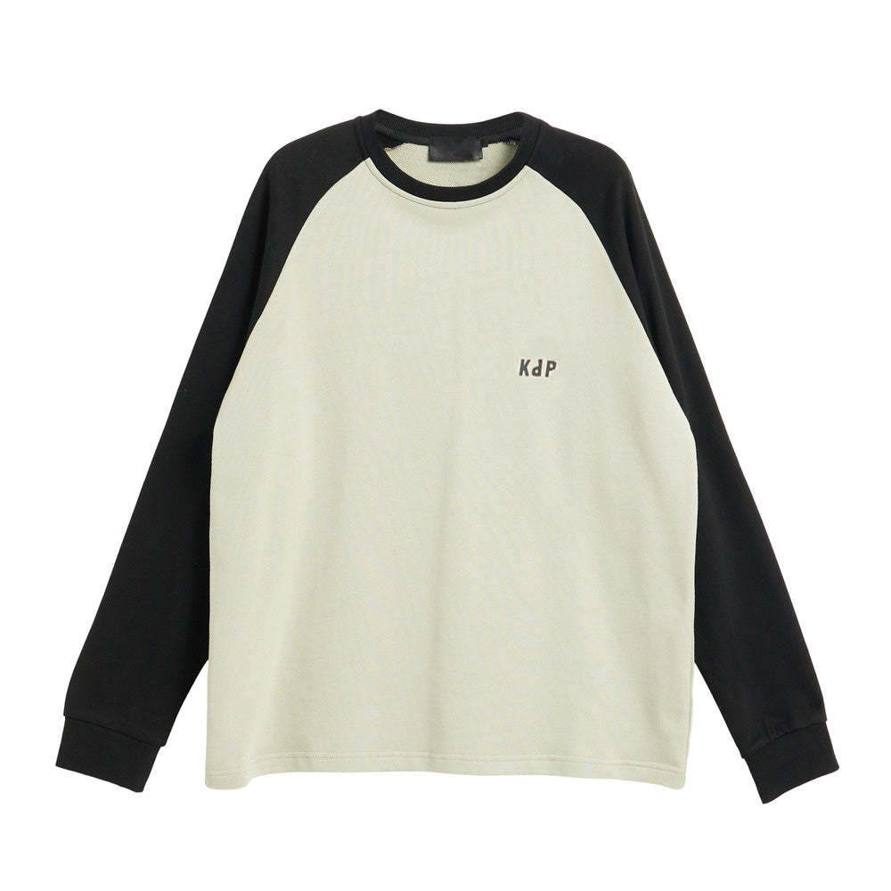 美式插肩長袖t恤女秋冬季早秋寬鬆正肩設計感內搭打底衫長款上衣