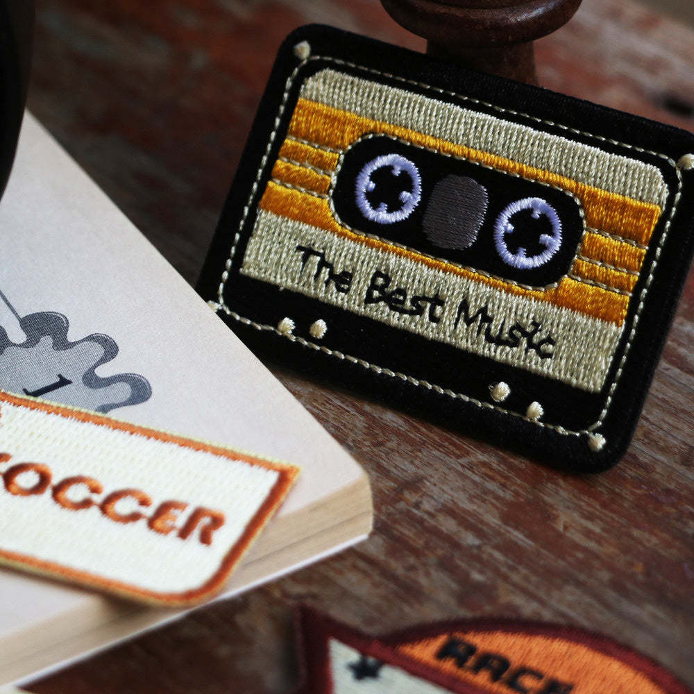 粘貼復古vintage刺繡布貼衝鋒衣包包徽章圖案貼衣服破洞補丁遮蓋