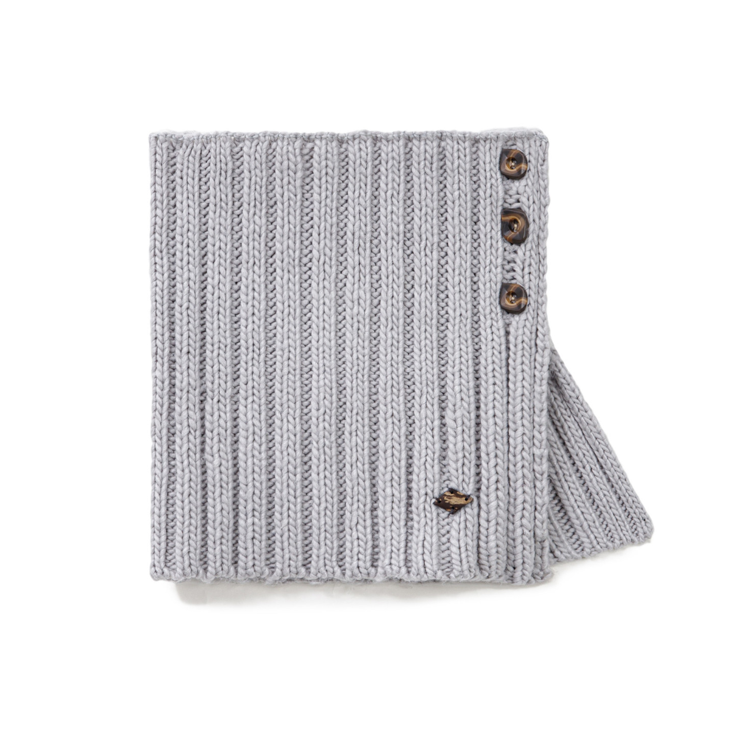 淺灰色毛線衣針織短圍巾加厚保暖假高領子脖套護頸女士秋冬季