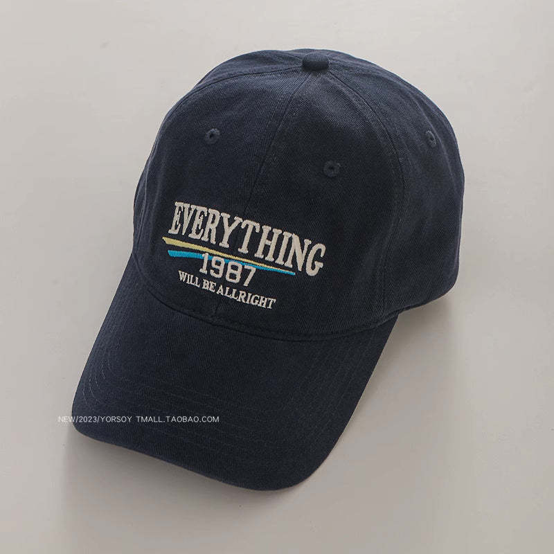 美式復古顯白酒紅色鴨舌帽子女顯臉小街頭休閒寬彎簷深頂棒球帽