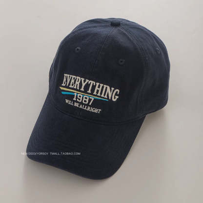 美式復古顯白酒紅色鴨舌帽子女顯臉小街頭休閒寬彎簷深頂棒球帽