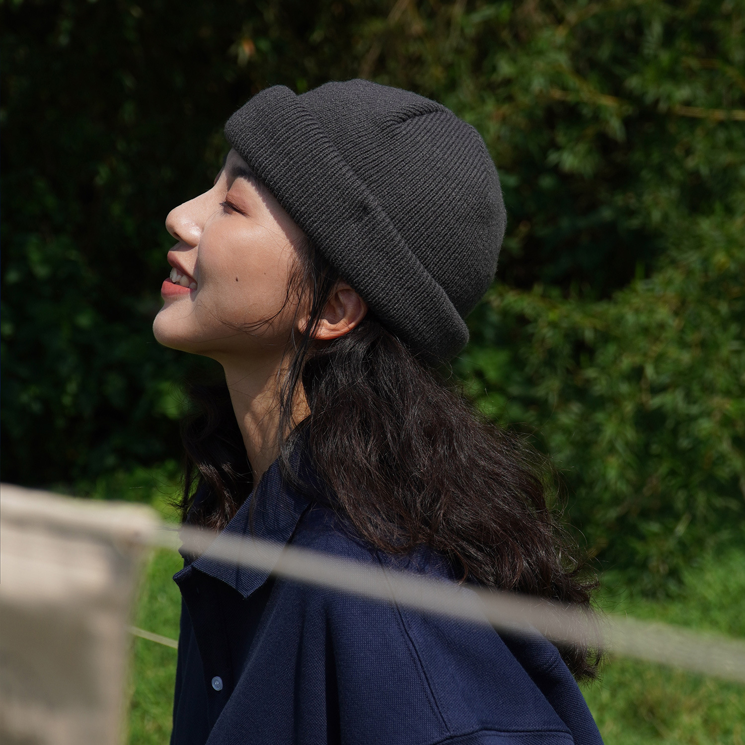 日系純色瓜皮帽百搭街頭潮牌韓版毛線帽嘻哈女冷帽秋冬季針織帽