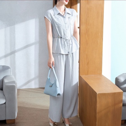 夏套裝端莊大氣中老年女洋氣襯衫短袖上衣服2026新款一整套