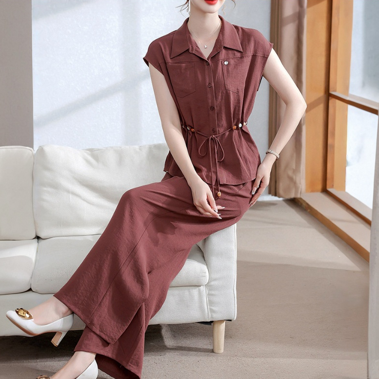 夏套裝端莊大氣中老年女洋氣襯衫短袖上衣服2026新款一整套