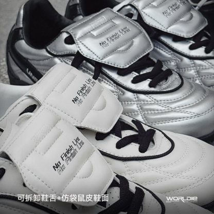 復古黑白色休閒百搭德訓鞋運動輕便平軟底足球鞋子潮女士秋冬