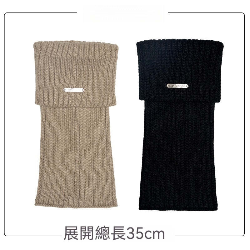 腿套白色針織女款冬季發熱保暖襪套雪地靴堆堆襪冬季小腿襪子加厚