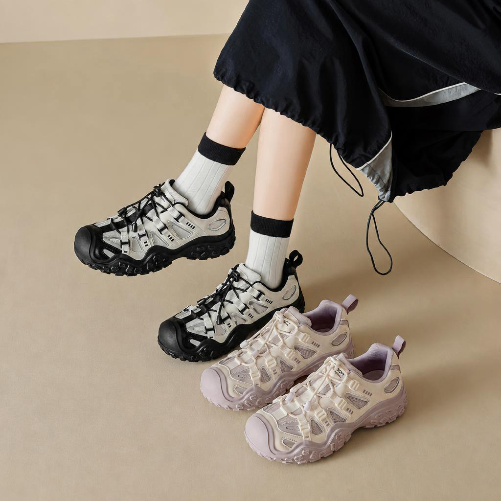 戶外登山鞋女2026夏季超好看厚底老爹運動鞋休閒鞋子