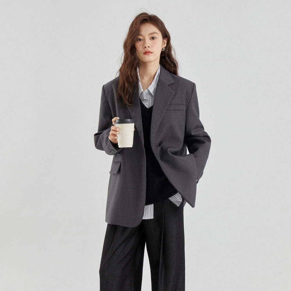 V領針織馬甲背心女早秋疊穿無袖毛衣毛線坎肩馬夾