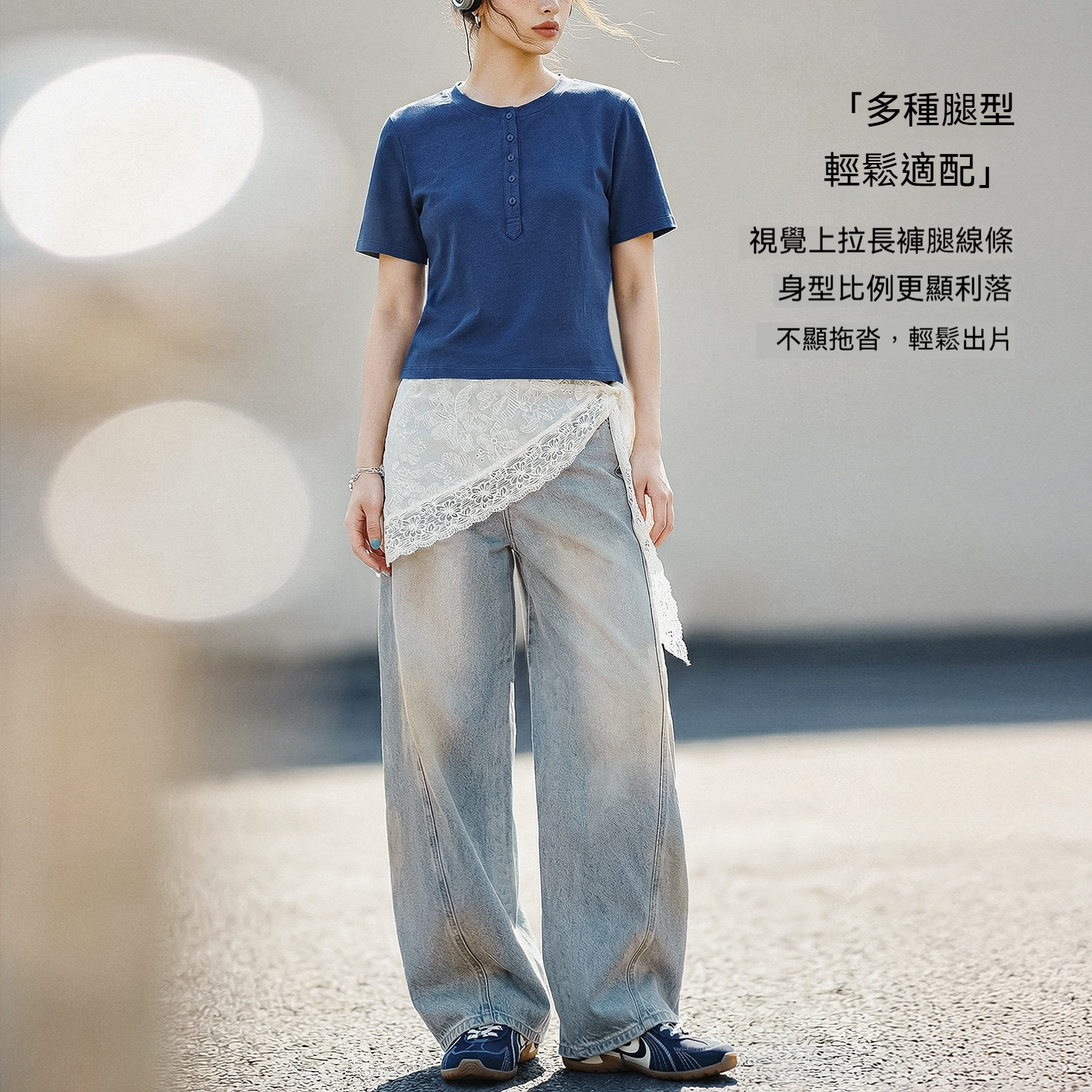 美式復古窄版彎鐮刀水洗做舊牛仔褲直筒闊腿顯瘦長褲子女士春