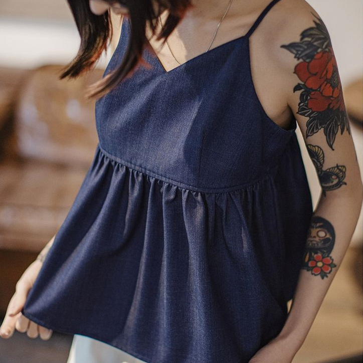 夏日Y2K性感高腰吊帶V領露背背心辣妹無袖外疊穿顯鎖骨上衣女