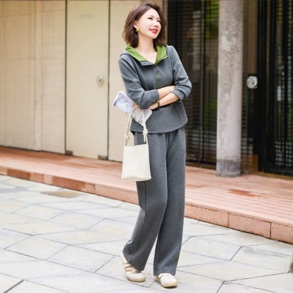 春裝運動服套裝2026新款洋氣質中老年女裝春秋連帽兩件套