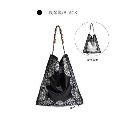 款新中式絲巾包包大容量手提包大容量單肩托特包