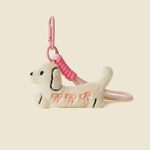 可愛臘腸小狗毛絨公仔掛件情侶包包書包掛件2025新款鑰匙扣