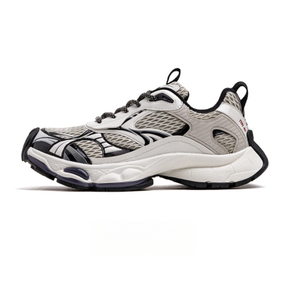 復古灰色曼哈頓網面增高厚底透氣老爹鞋子軟底運動休閒鞋女