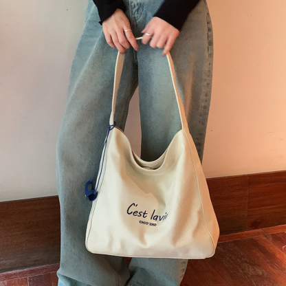 霓虹甜心托特包包女紅色帆布包通勤單肩包