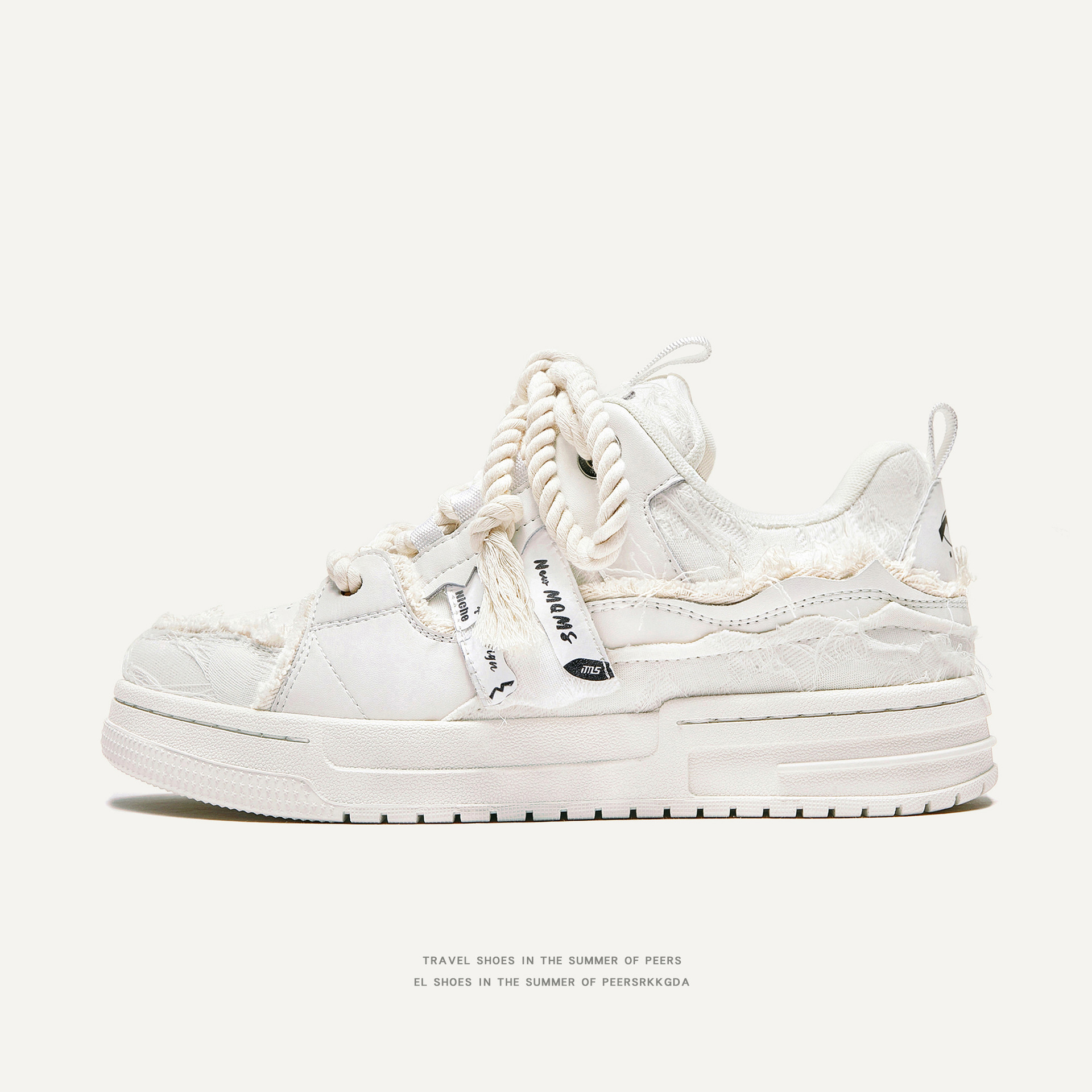 黑騎士青春潮流休閒麵包鞋女板鞋