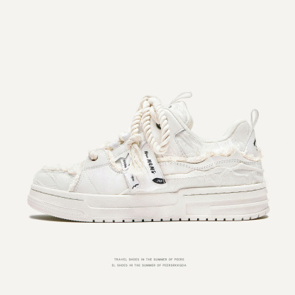 黑騎士青春潮流休閒麵包鞋女板鞋