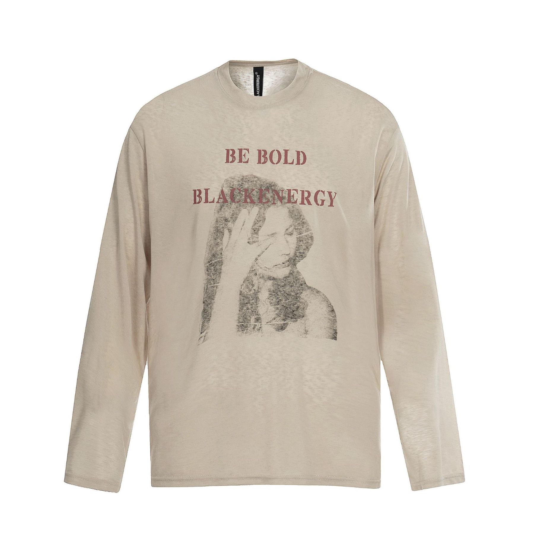 春夏新款模糊人像防曬罩衫女美式復古輕薄慵懶風長袖T恤