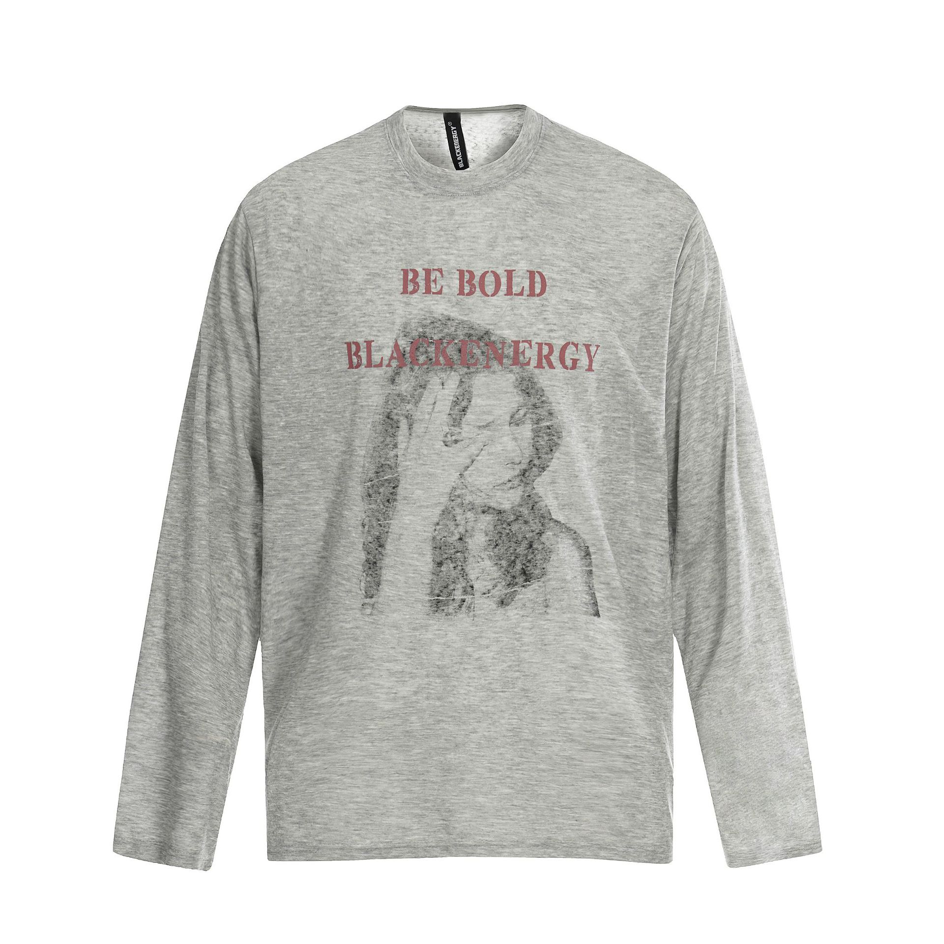 春夏新款模糊人像防曬罩衫女美式復古輕薄慵懶風長袖T恤