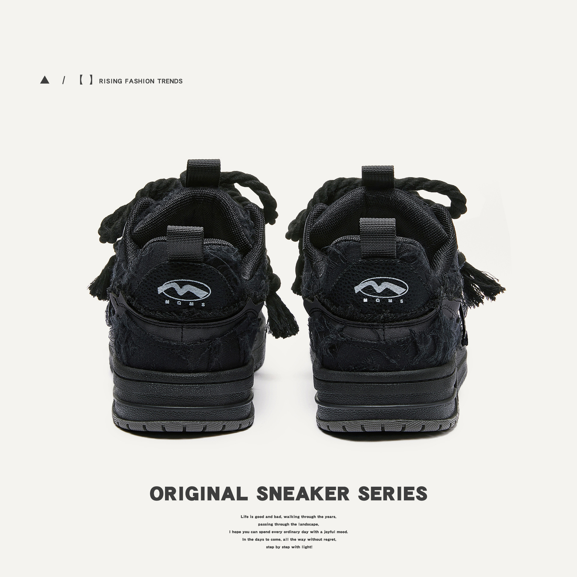 黑騎士青春潮流休閒麵包鞋女板鞋