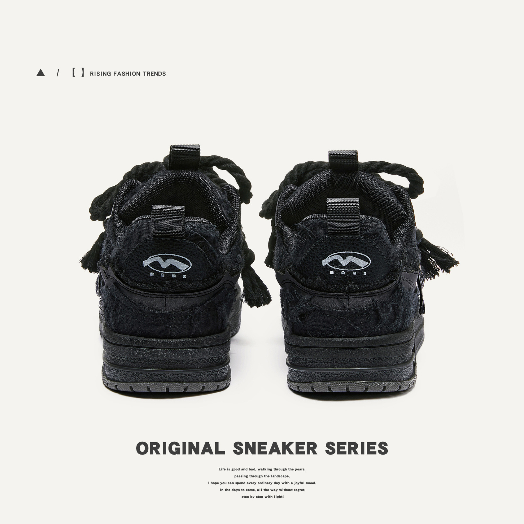 黑騎士青春潮流休閒麵包鞋女板鞋