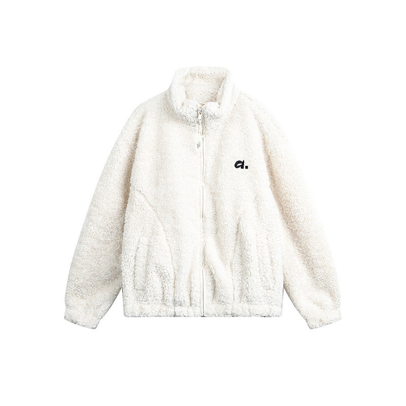 搖粒絨加厚保暖立領棉服外套女冬季新款防寒棉衣