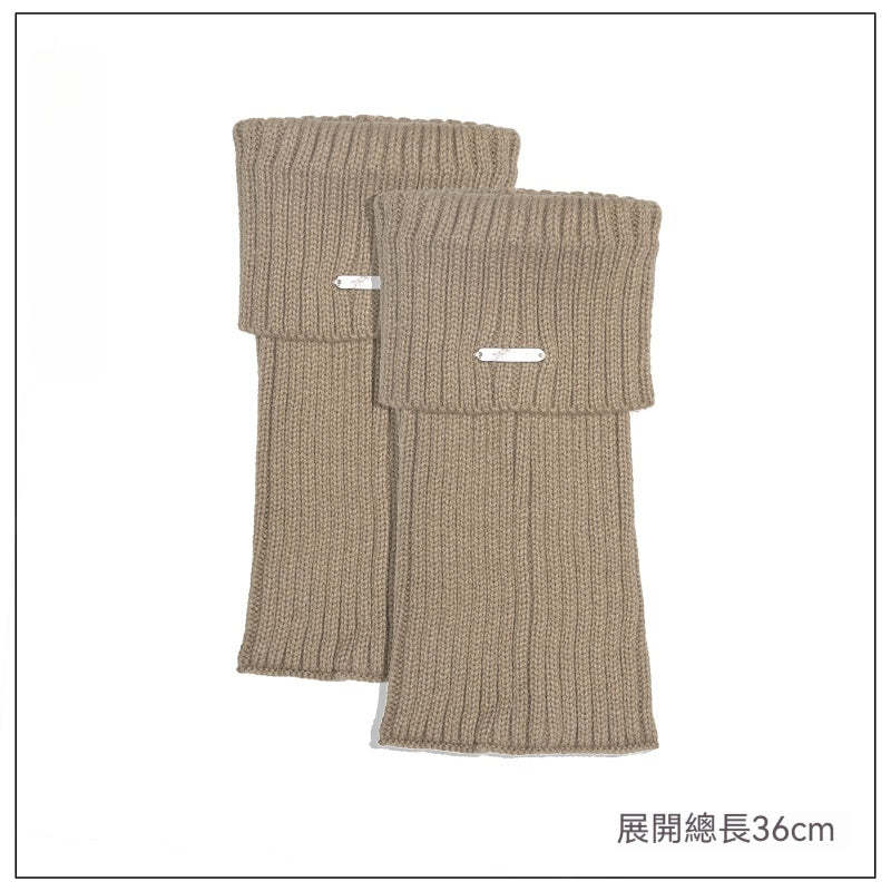 腿套白色針織女款冬季發熱保暖襪套雪地靴堆堆襪冬季小腿襪子加厚