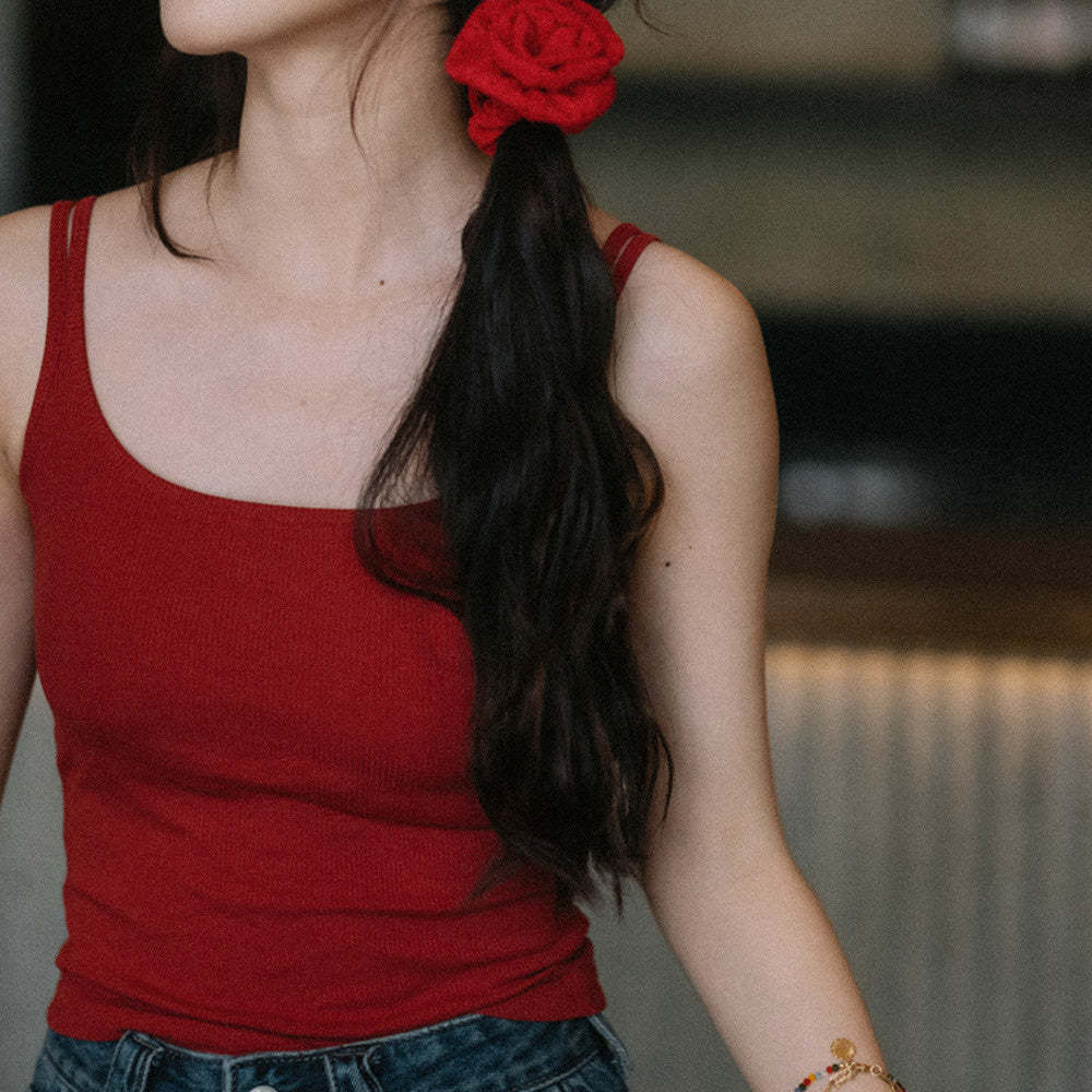 夏季美背內衣帶胸墊防走光辣妹吊帶女修身顯瘦內搭打底衫短款上衣