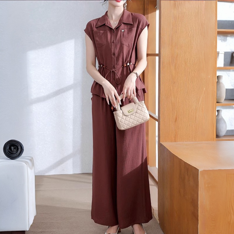 夏套裝端莊大氣中老年女洋氣襯衫短袖上衣服2026新款一整套