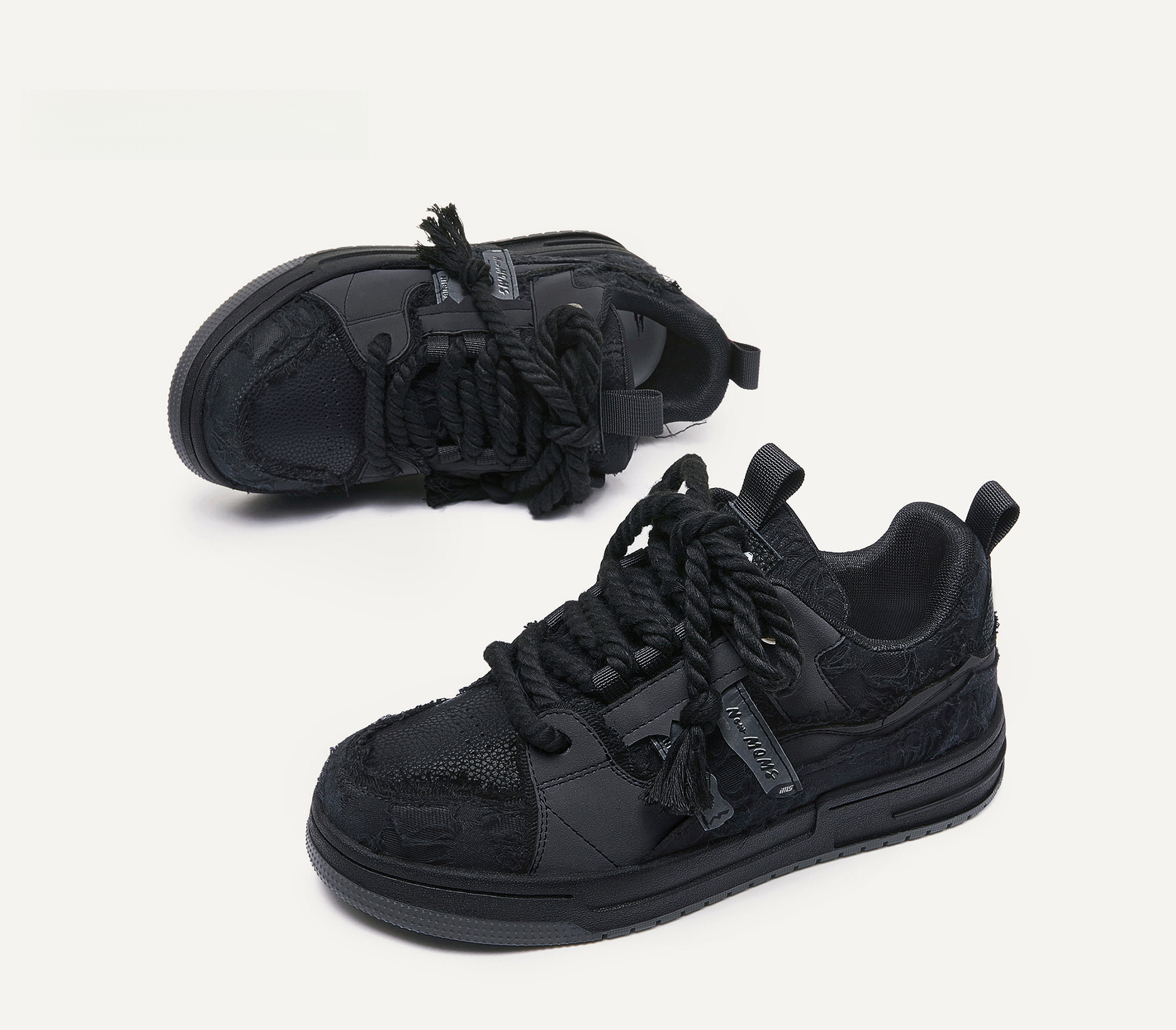 黑騎士青春潮流休閒麵包鞋女板鞋