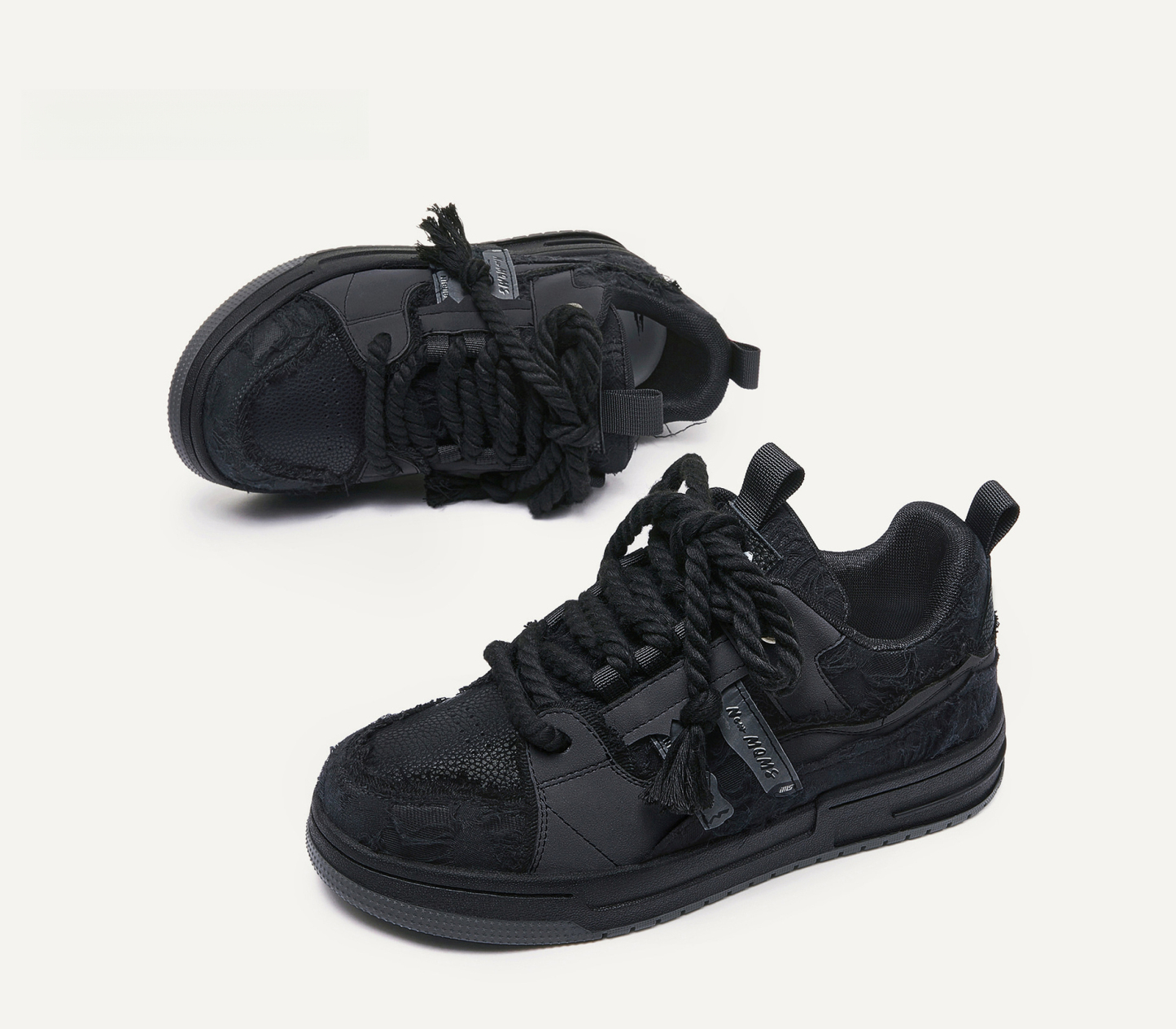 黑騎士青春潮流休閒麵包鞋女板鞋