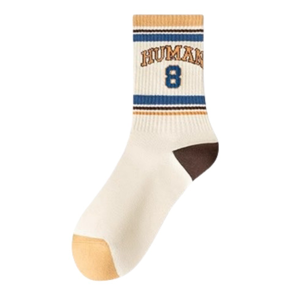 襪子女純棉中筒襪ins潮女士長襪運動日系復古春秋款長筒襪