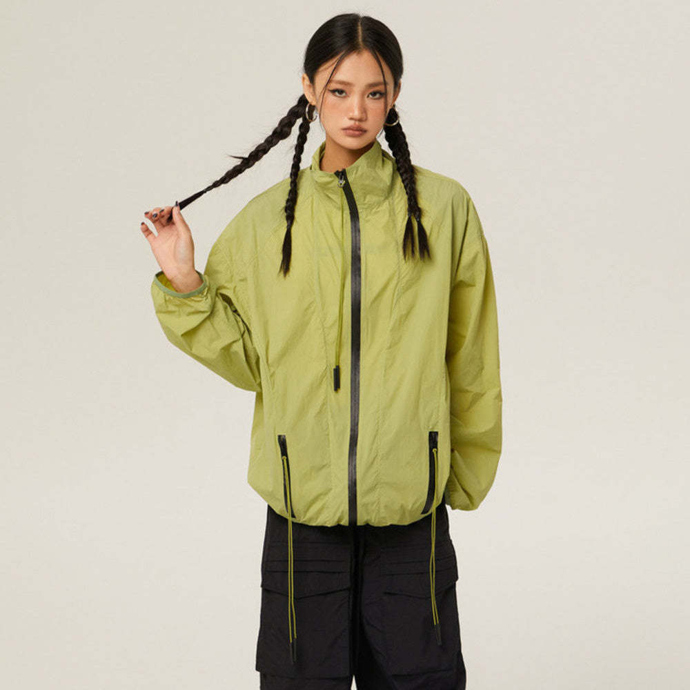 美式復古潮牌upf50防曬衣新款夏季輕薄戶外風防曬服外套