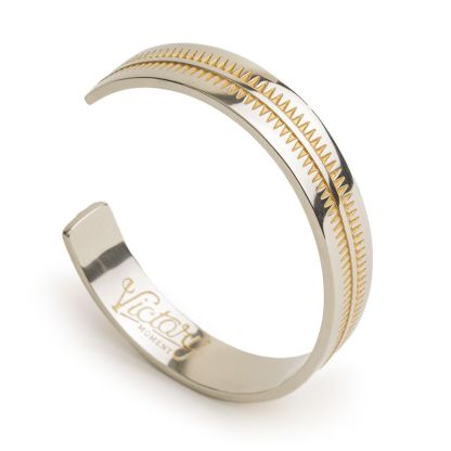 美式復古納瓦霍半環式手鐲潮流印第安開口白銅手環配飾品女