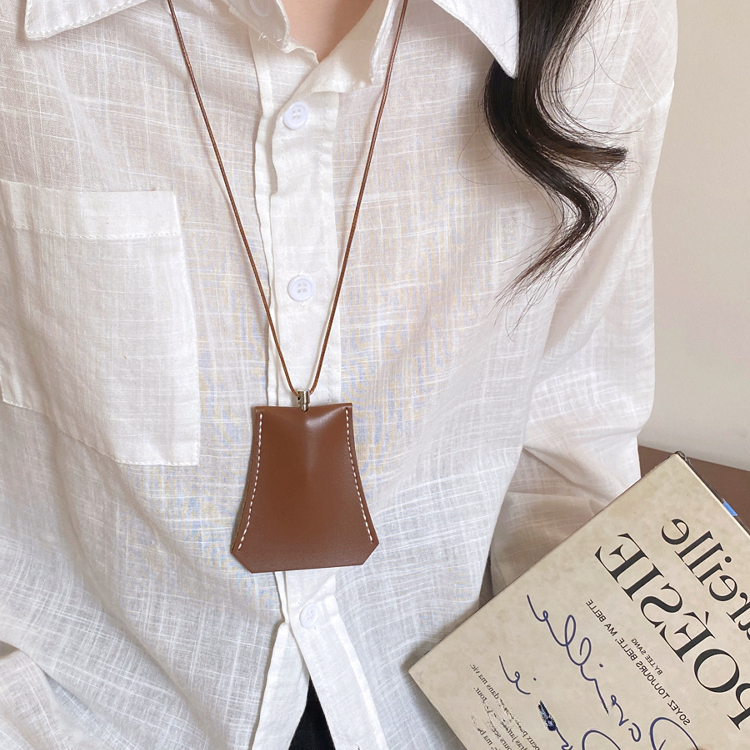 掛脖磁吸皮革墨鏡夾項鍊經典百搭眼鏡夾掛繩毛衣鏈配飾