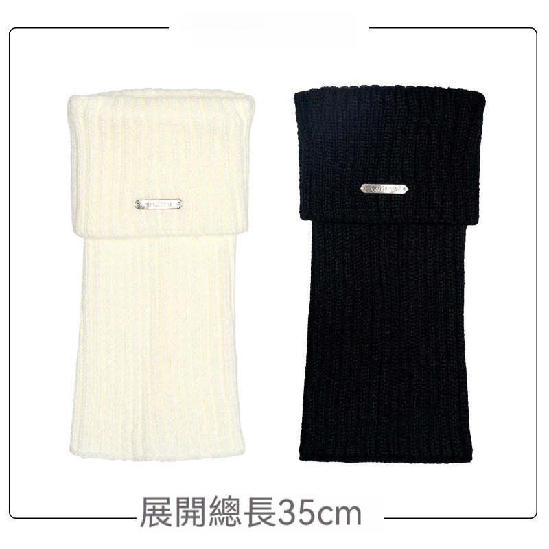 腿套白色針織女款冬季發熱保暖襪套雪地靴堆堆襪冬季小腿襪子加厚