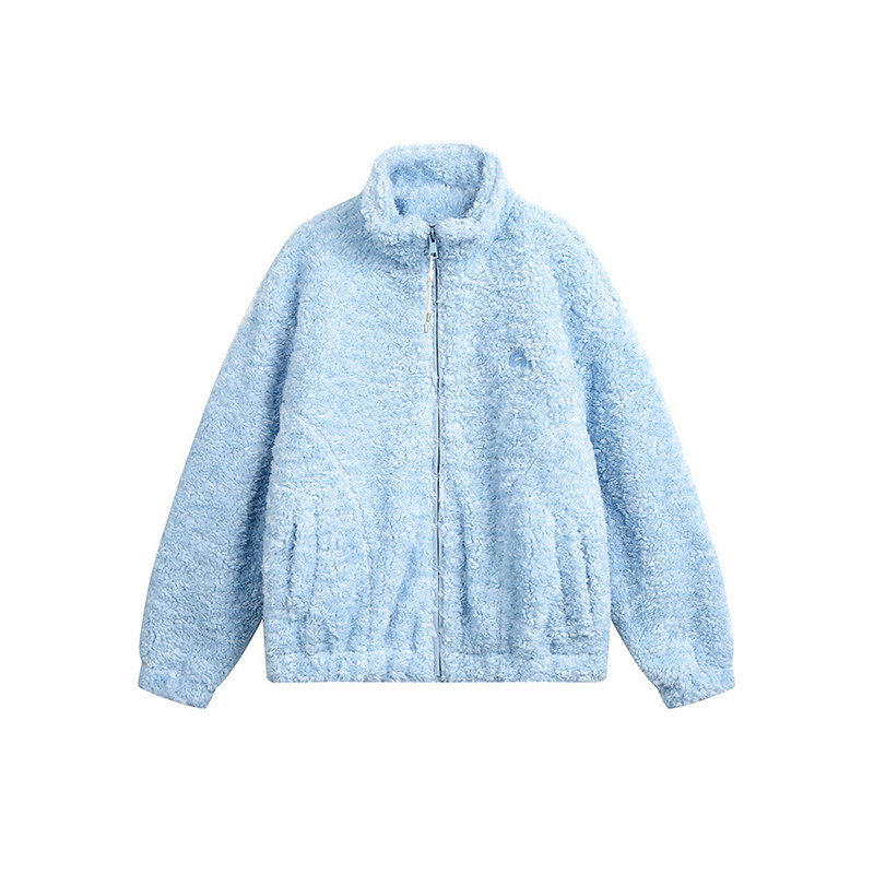 搖粒絨加厚保暖立領棉服外套女冬季新款防寒棉衣