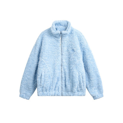 搖粒絨加厚保暖立領棉服外套女冬季新款防寒棉衣