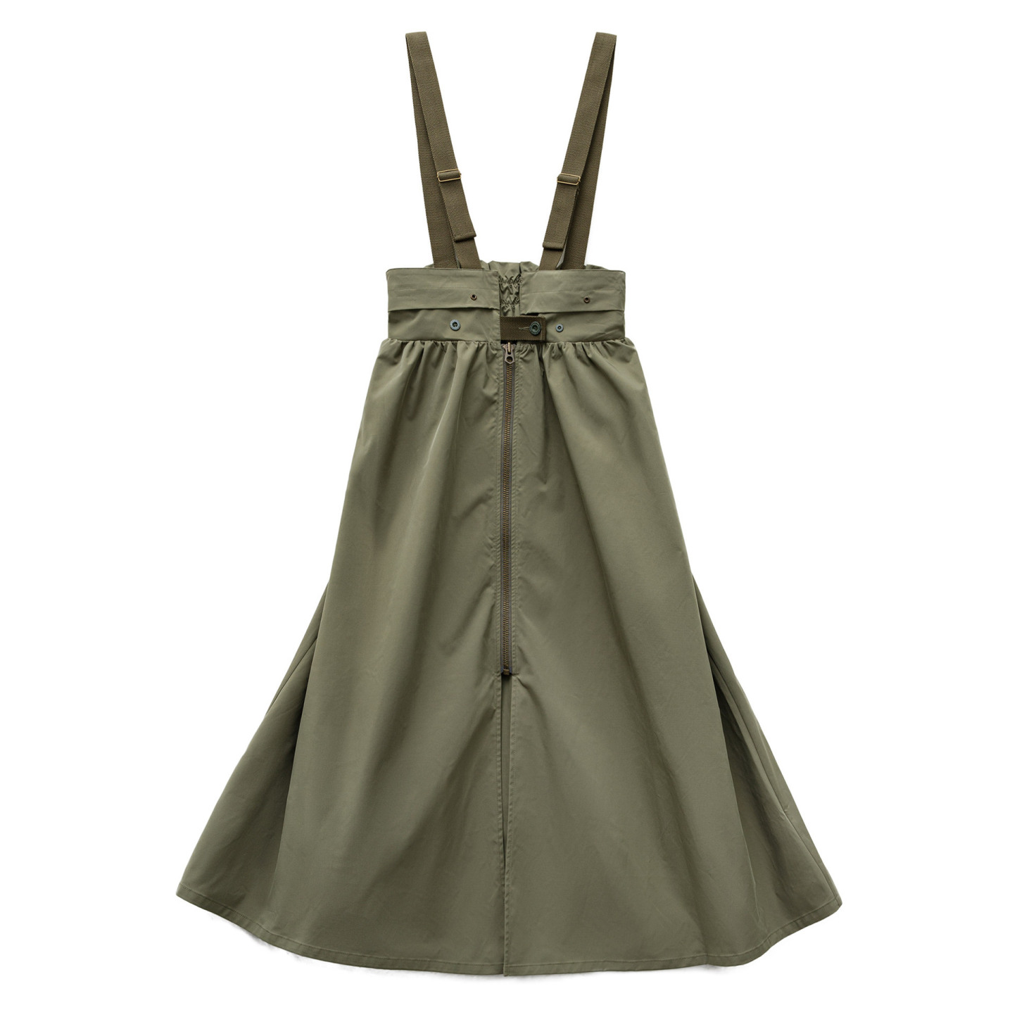 寬鬆吊帶疊穿工裝背帶連衣裙高收腰A字半身長款傘裙子女士秋