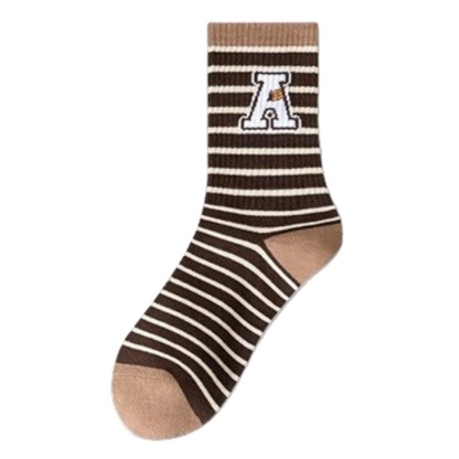 襪子女純棉中筒襪ins潮女士長襪運動日系復古春秋款長筒襪