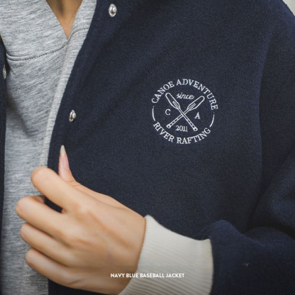 馬登女裝 美式學院風棒球服夾克復古撞色刺繡外套百搭毛呢短上衣春秋女