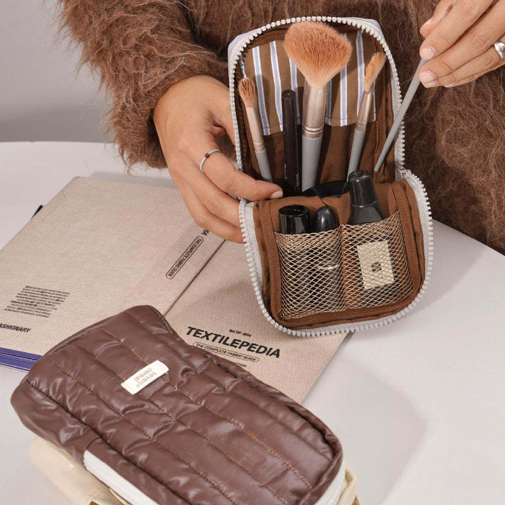 气球笔刷包大容量便携旅行多功能可立式化妆刷眉笔收纳包