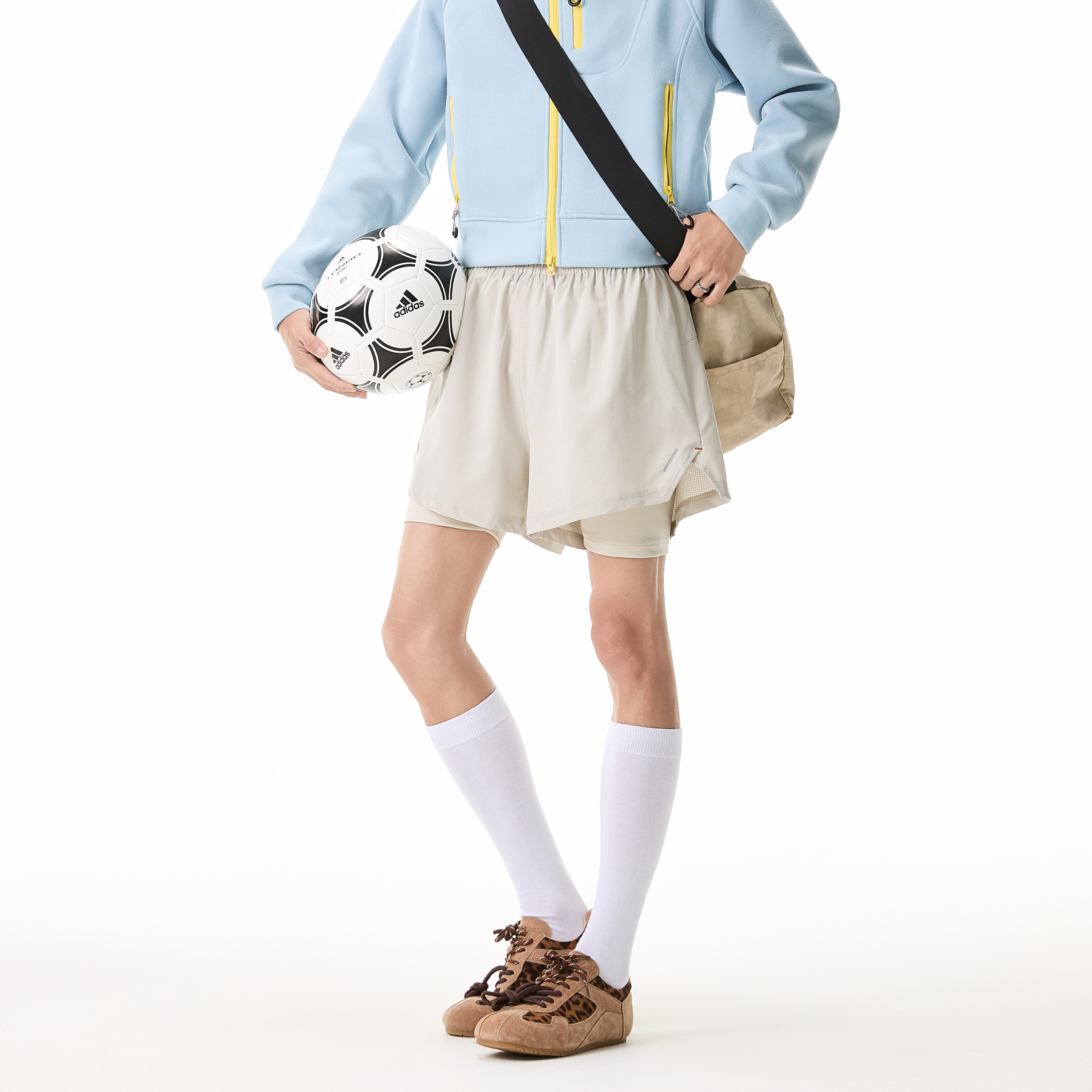 戶外假兩件騎行運動短褲女男2026夏薄款速幹內襯徒步登山褲子