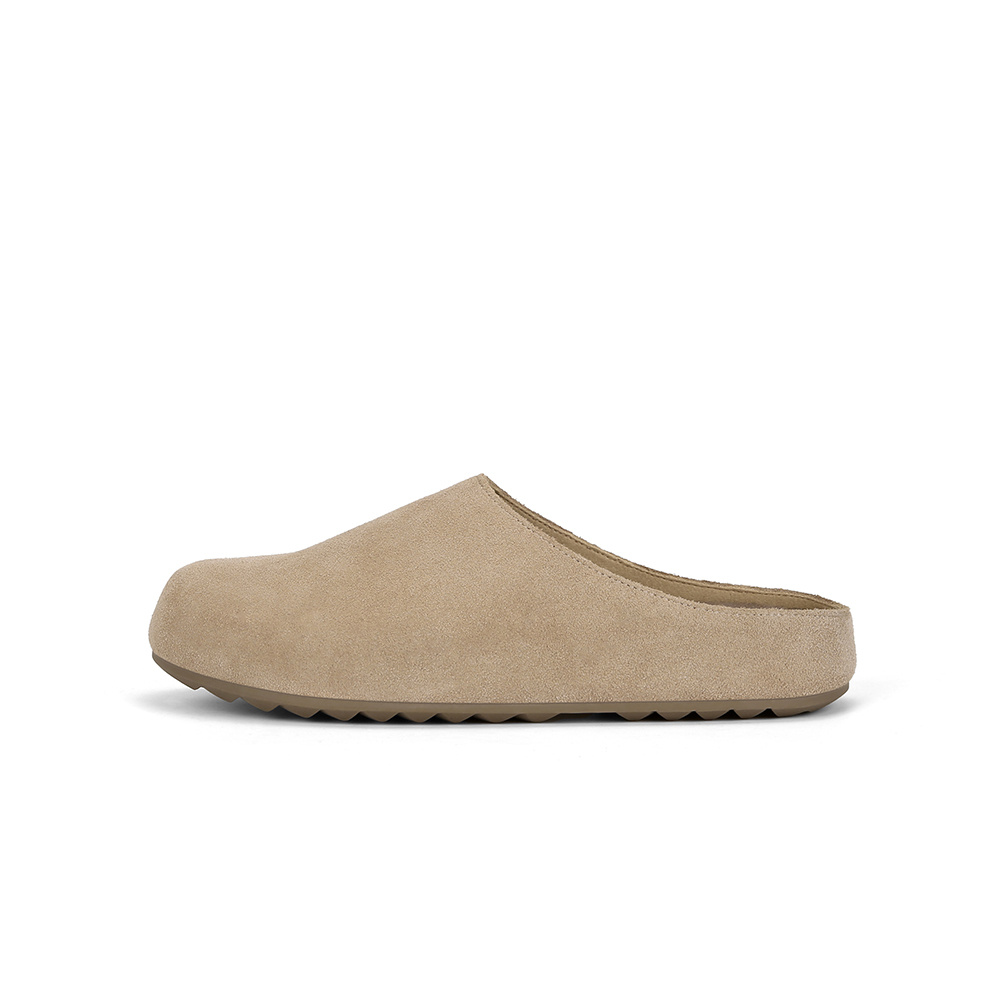 復古row風厚底懶人包頭半拖女勃肯拖鞋