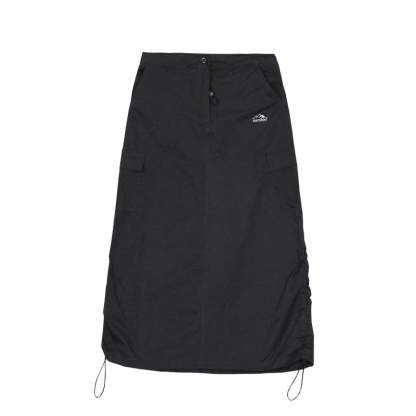 美式街頭復古辣妹露營風徒步百搭高腰口袋工裝裙長裙女