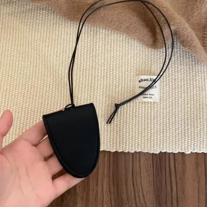 掛脖磁吸皮革墨鏡夾項鍊經典百搭眼鏡夾掛繩毛衣鏈配飾