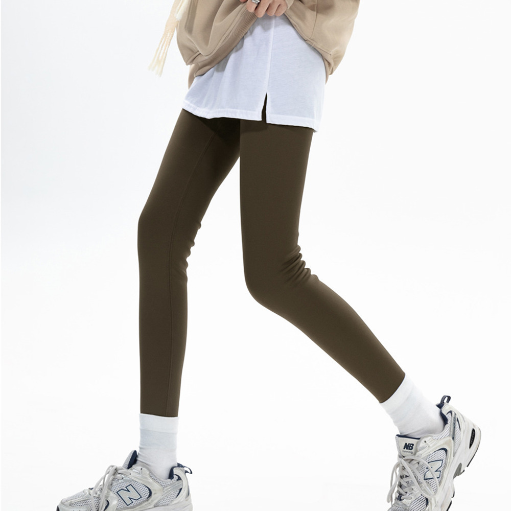 修身打底鯊魚褲女2024秋冬新款外穿緊身保暖芭比褲子