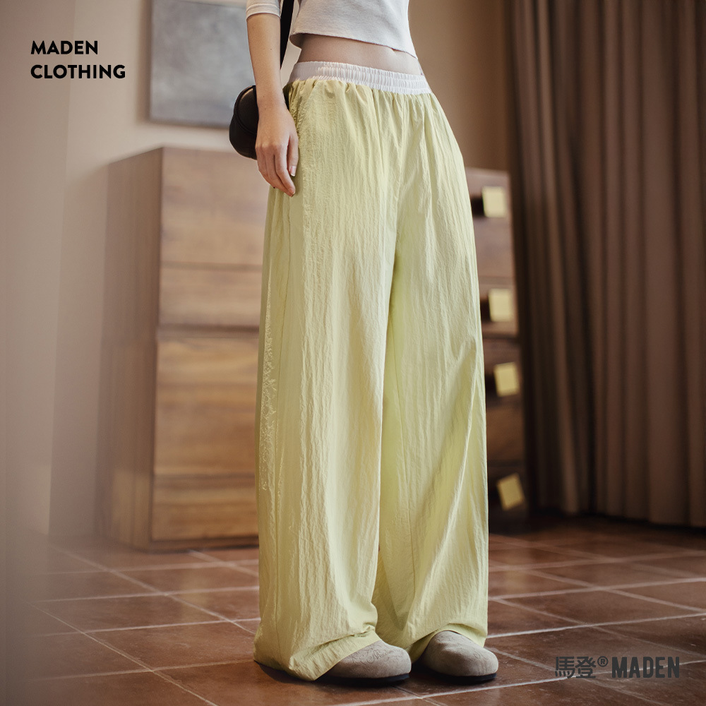 垂凉感防曬梧桐衛褲春夏慵懶鬆弛感掐腰褲多巴胺跳舞山本褲女