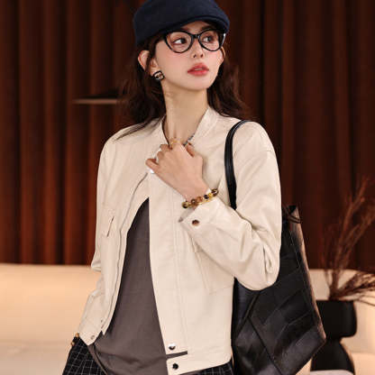 2025新款開春小眾穿搭寬鬆顯瘦百搭短款外套上衣女